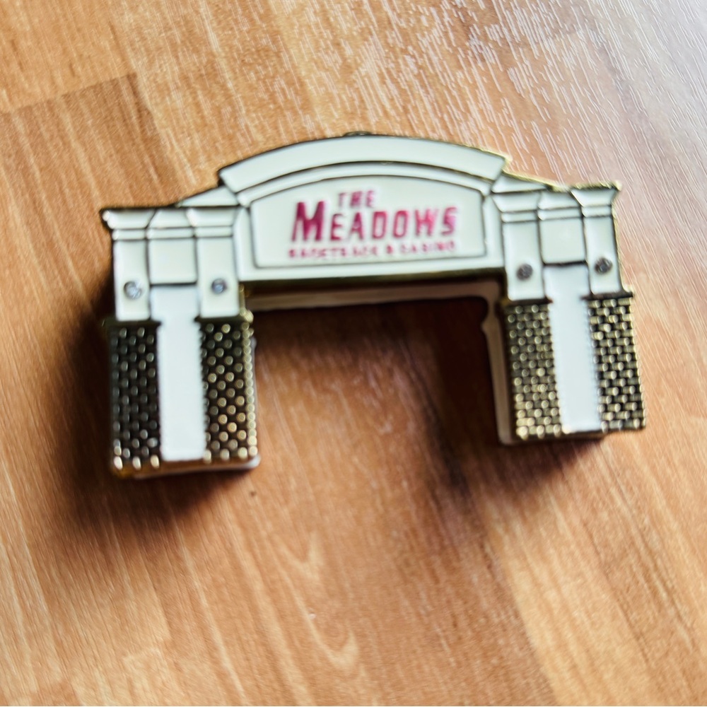 The Meadows Racetrack and Casino vintage pill holder
